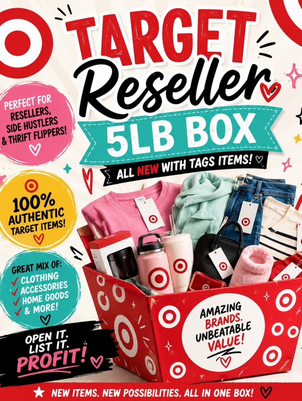 Target Reseller Box – 5 lb Box | All New With Tags!